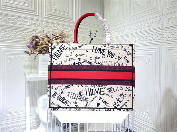 

2020 womens luxury designer handbags korean version of harajuku letter printing all-match fashion handbags casual tote bag
