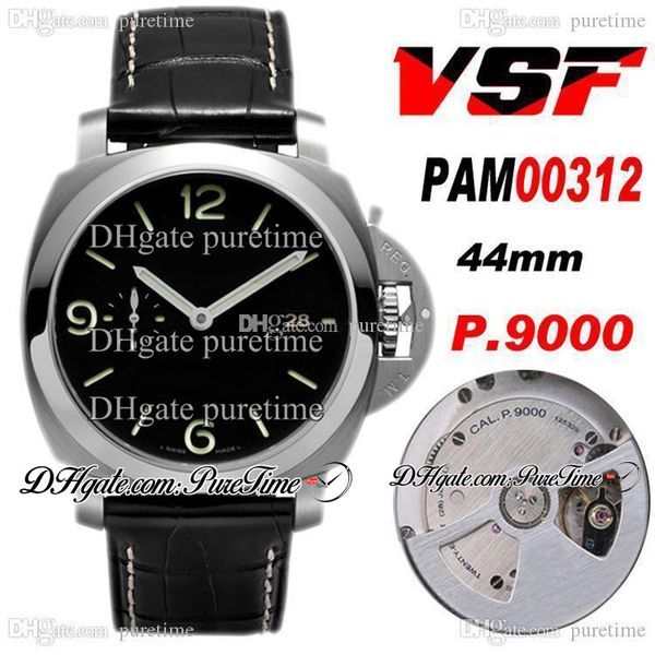 

vsf 44mm vs312 p.9000 p9000 автоматические мужские часы стальные чехол черный циферблат vs00312 черный резина с белой линией лучшее издание, Slivery;brown