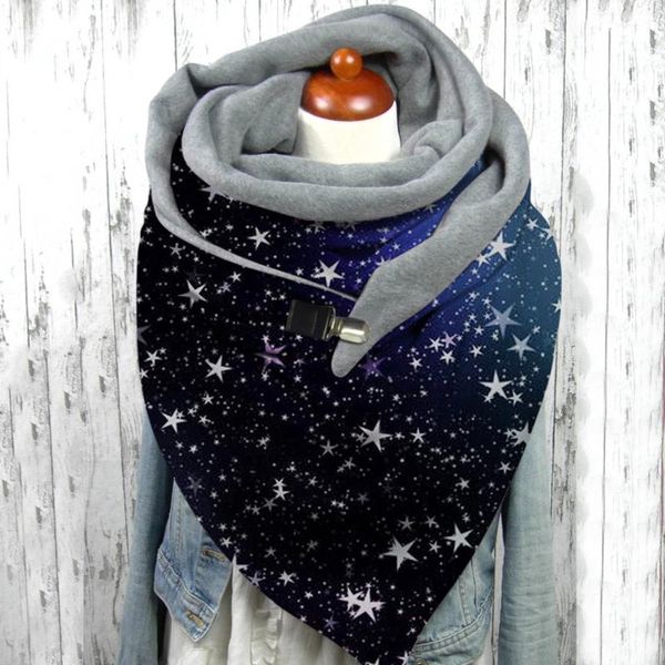 

dot printing scarfr patchwork button malaysia scarfes soft wrap muffer women casual warm shawlsc scarf echarpe hiver femme, Blue;gray