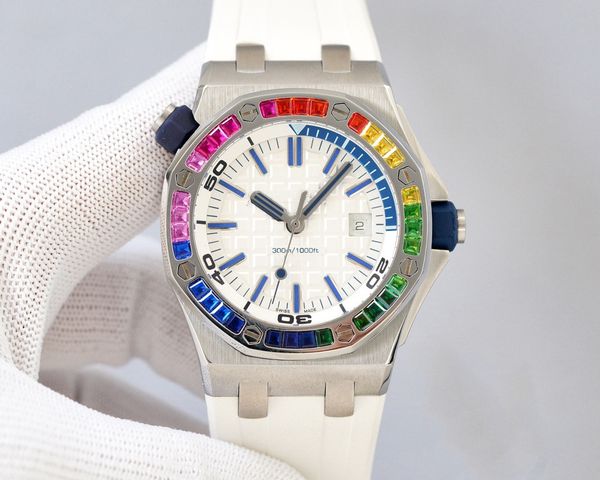 

aaa men's luxury mechanical watch size 42mm14mm, Slivery;brown