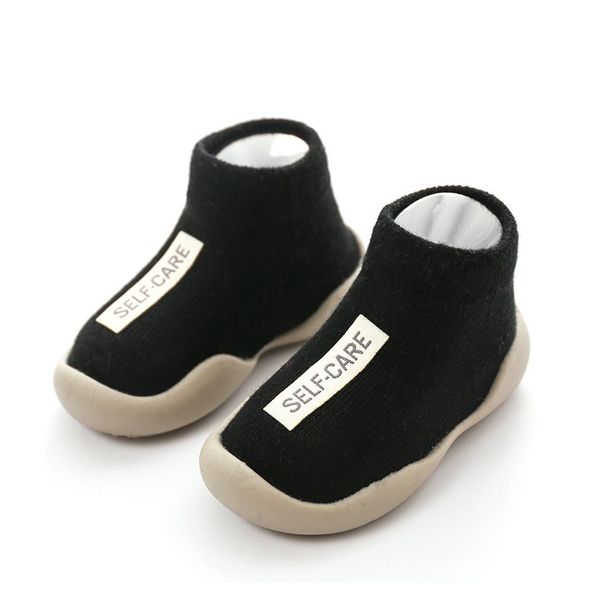 

baby shoes first shoes baby walkers toddler first walker baby girl kids soft rubber sole shoe knit booties f wmtxva, Black;grey
