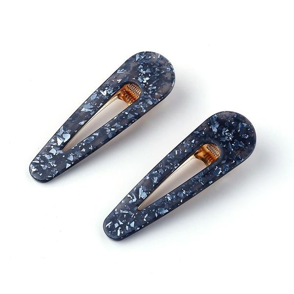 

2pcs big hair clips set sequin foil leopard waterdrop barrette geometric korea hairpin hair accessories for women girls gifts wmtisy, Silver