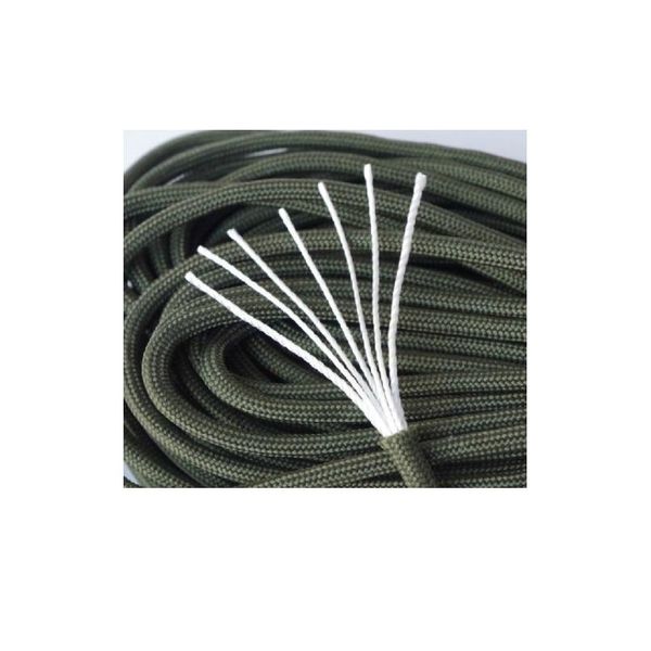 

9.1m 30ft 550lb paracord cord parachute lanyard with 7 core strand rope 4mm dia for camping hiking outdoor home knit sol qylnwi