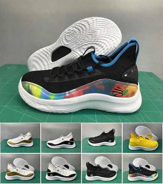 

2020 new ua curry 8 sports equality men black white basketball shoes shipp