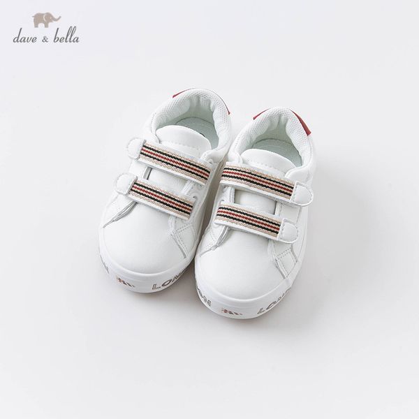

dave bella autumn baby girl boys fashion striped letter shoes new born casual shoes lj201104, Black