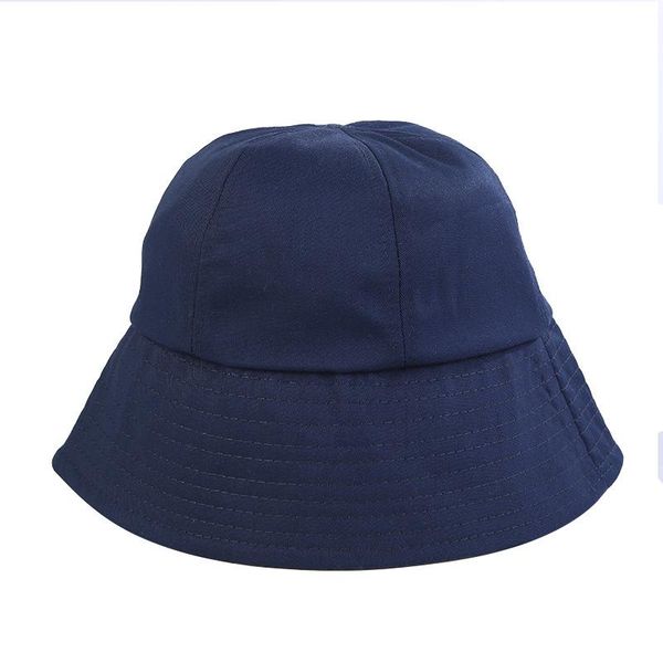 

wide brim hats 2021 dome solid bucket for women and men summer winter cotton black panama caps fishing white fashion spring fisherman hat, Blue;gray