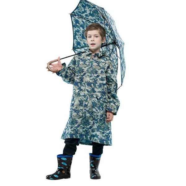 

raincoats kids camo rain poncho waterproof wet weather gear cover backpack fashion impermeable veste pluie coat eb50yy