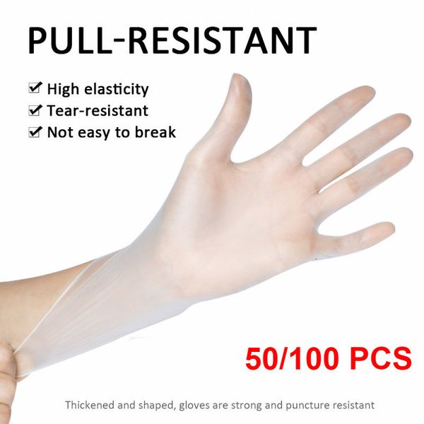 

factory7u1igloves dishwashing/kitchen/latex/rubber/garden pcs transparent universal disposable pvc 50/100 for home clean