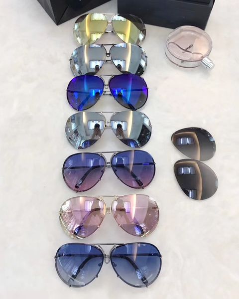 

бренд дизайнерские очки мужчины женщины мода p8478 прохладный летний стиль очки солнцезащитные очки солнцезащитные очки 2 наборы линзы 8478, White;black