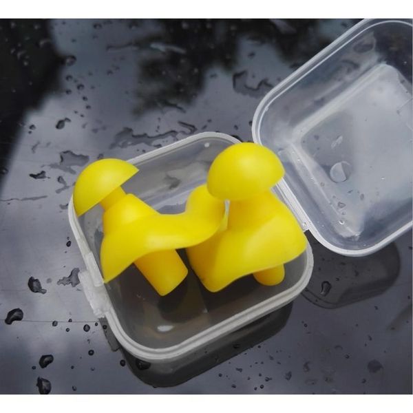 

1 pair soft ear plugs swimming sile waterproof dust-proof earplugs diving water sports swim swimming anti-noise acc sqctwo
