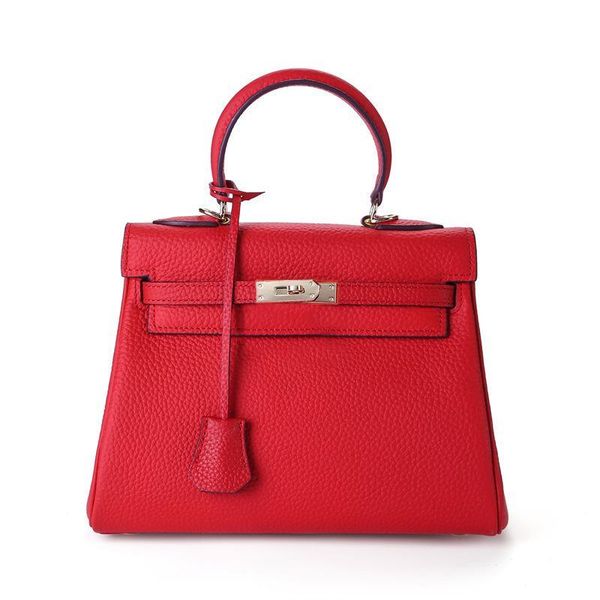 

contracted leisure senior luxurious leather ladies handbags litchi grain kelly bag shoulder inclined back wedding packages