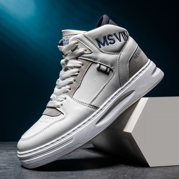 

high board shoes series 2020 new trend ins korean sports leisure fashion personalized men's shoes c1212, Black;white