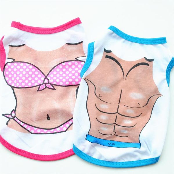 

dog apparel pet clothing summer small clothes vest mini casual shirt woman