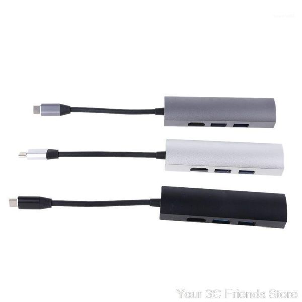

usb c to 3x usb 3.0 hub c to 4k display adapter for lappc mobile phone ju29 20 dropship1
