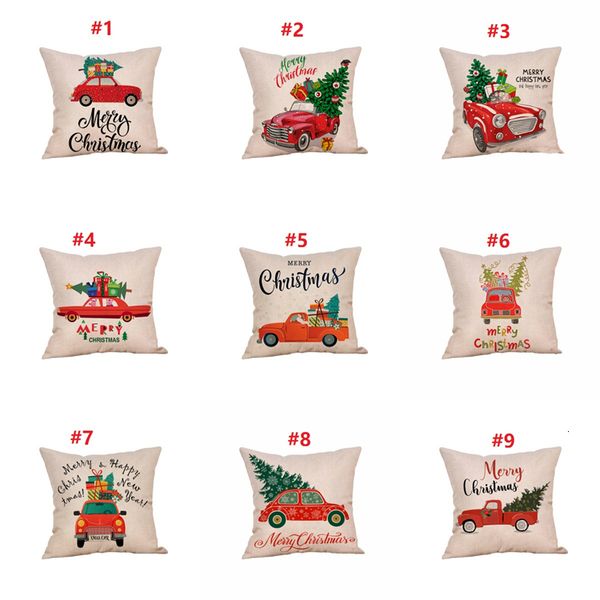 

pillowcase linen 45*45cm cushion sofa cover pillow case christmas decor gift t10i0013