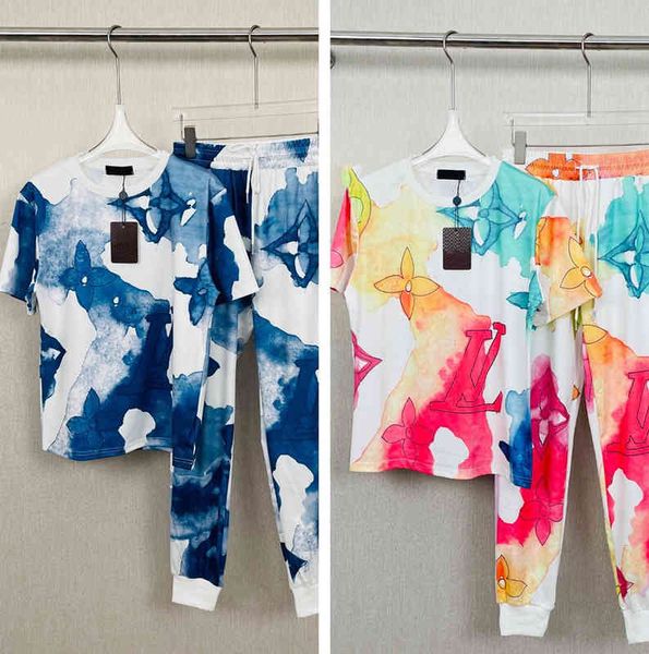 

2022 factory wholesale new leisure pure cotton sportswear women's summer fashion two-piece set large fashion, Gray