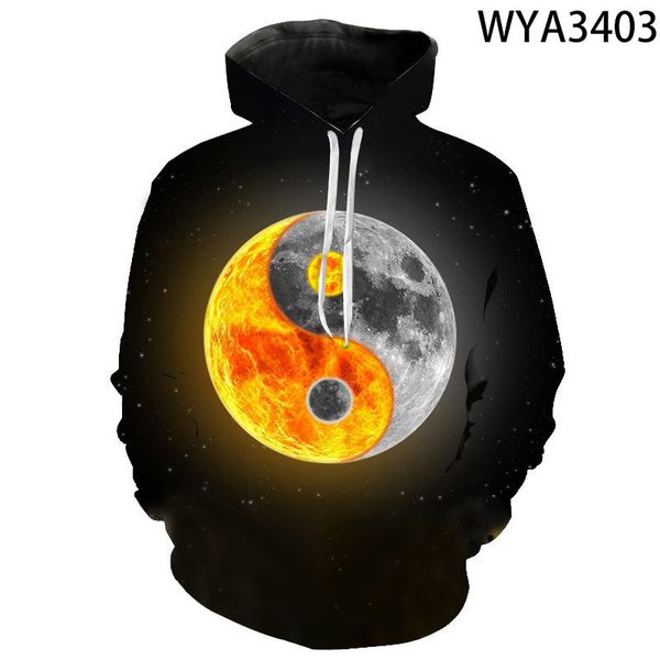 

sweatshirts new and fire women water print 3d boy yang girl men hoodies children cool fashion 2020 yin gossip kids pullover olwne
