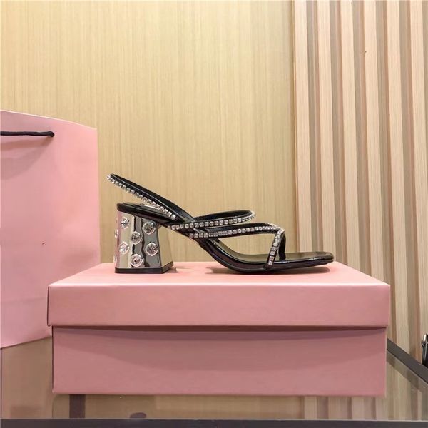 

two miu luxury designer chaussures tory slippers chunky heel sandals women beach flops nonslip shoes damen hausschuhe bag france m1, Black;grey