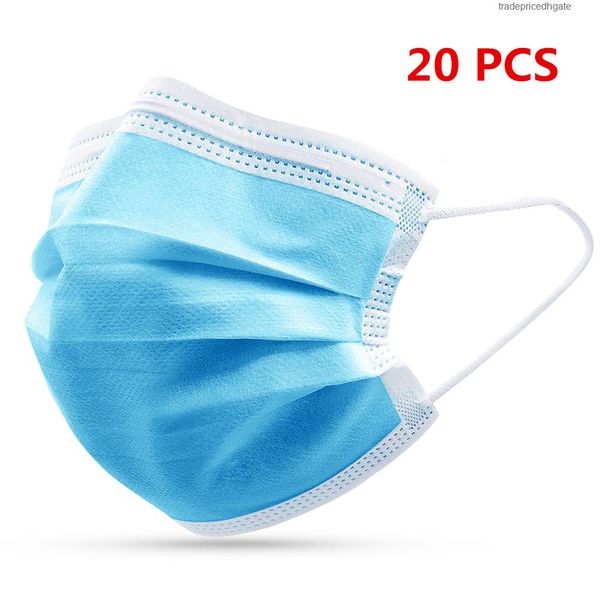 

3 safety mouth ply disposable anti mask face dust pollution mascarillas protective facial masks 2rsr2