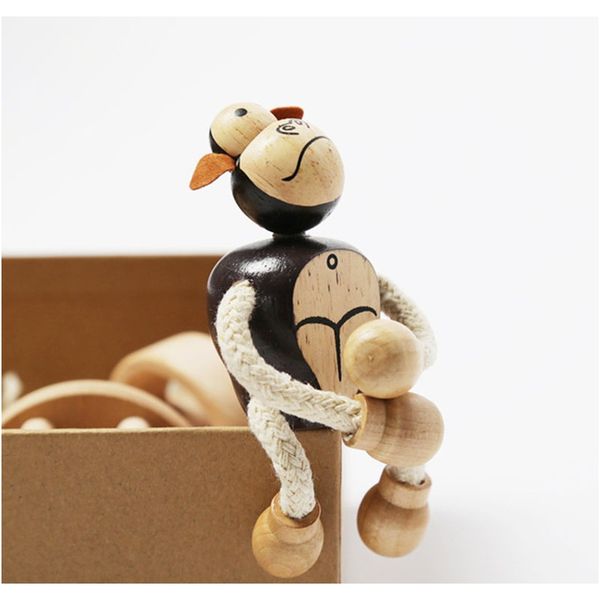 

1 шт. твердое дерево животное кукла слон крокодила жираф крокодил животных игрушки качества деревянные игрушки модель животных модель игрушк