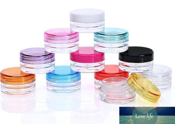 10 stücke 3g 12 Farben Kunststoff Leere Kosmetische Nachfüllbare Flaschen Mini Lidschatten Gesicht Creme Jar Topf Container Make-Up flasche