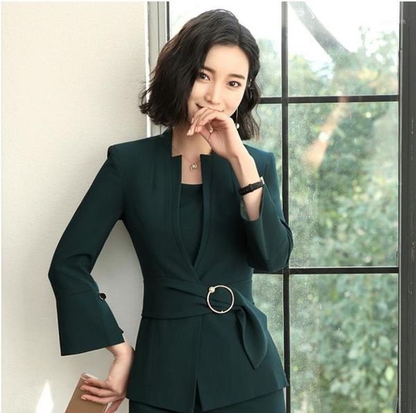

new women office ladies coats 2019 spring autumn fashion female metal buckles 5 colors blazers jackets gx906drop shipping1, White;black