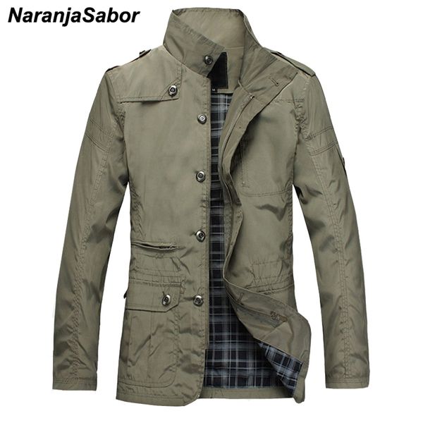 

naranjasabor fashion thin men's jackets sell casual wear comfort windbreaker autumn overcoat necessary spring men coat n483 t200102, Black;brown