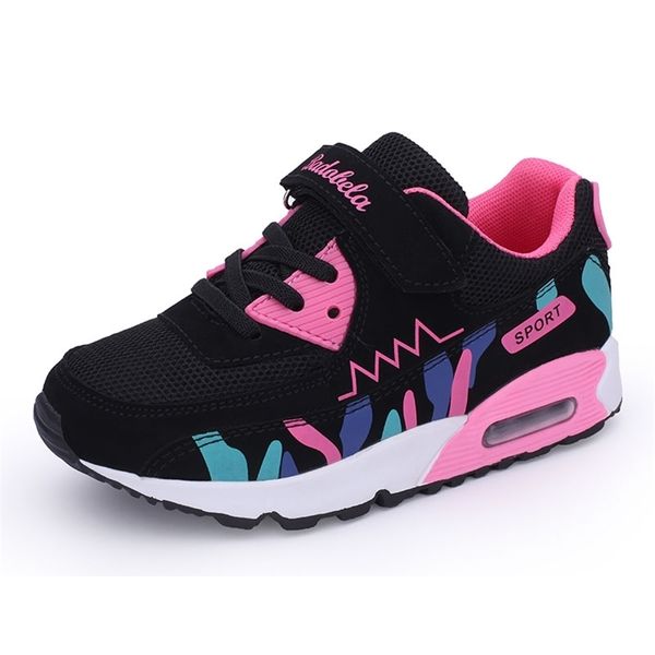 

summer for children casual shoes kids sneakers girls shoees cushion sport running breathable mesh tenis infantil y201028