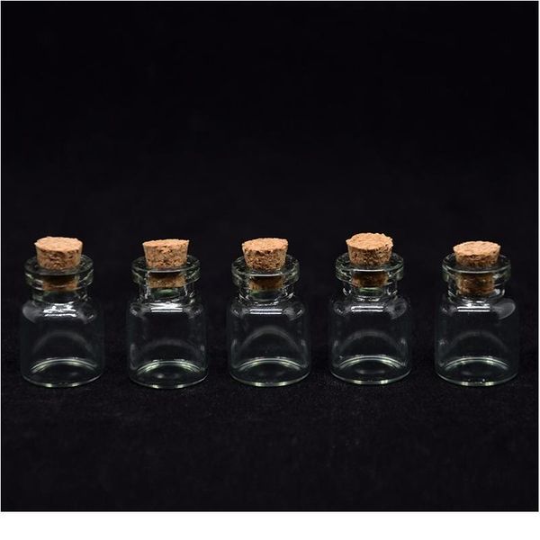 

100pcs/lot 1ml d11xh22mm glass bottle with wood cork mini wishing bottle vial sample bottles cosmetic container p jlldrb