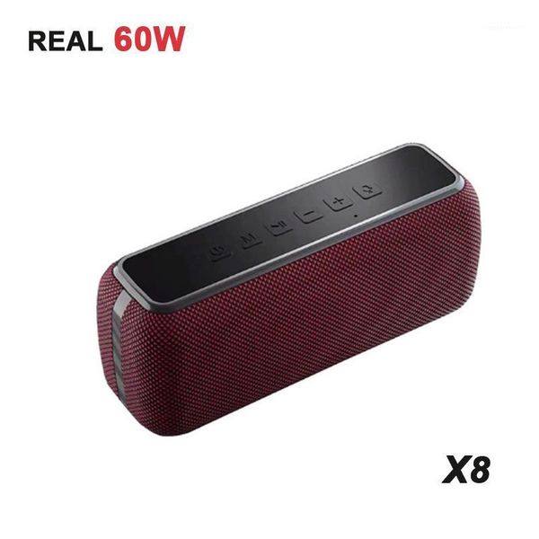 

portable speakers 60w super power wireless waterproof outdoor stereo woofer. tws subwoofer, 6600mah dual battery sound bar, support tf au1