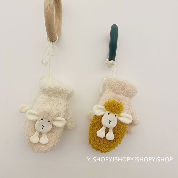 

south korea ulzzang soft girl cute cartoon glove female winter plush warm cycling student snowman