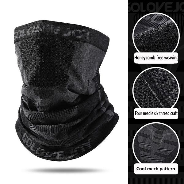 

scarves warm winter cycling men headscarf autumn outdoor sport hood mountaineering skiing masks windproof thick ear protection scarf, Blue;gray