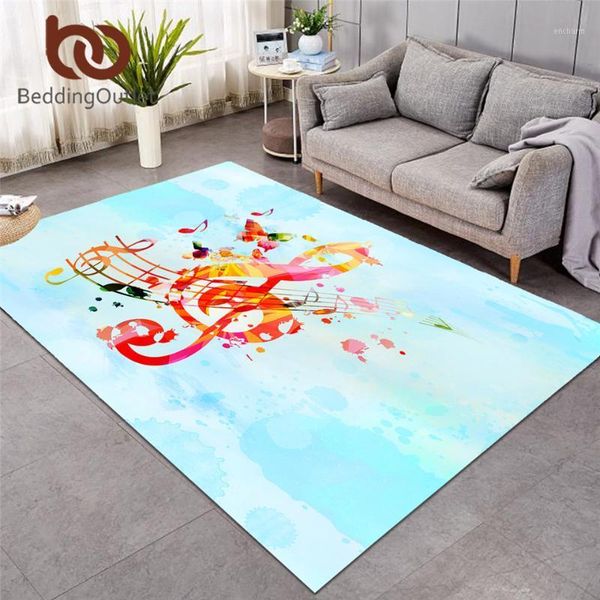 

beddingoutlet music note large carpets for bedroom watercolor play floor mat stylish youth area rug 122x183cm sky blue alfombra1