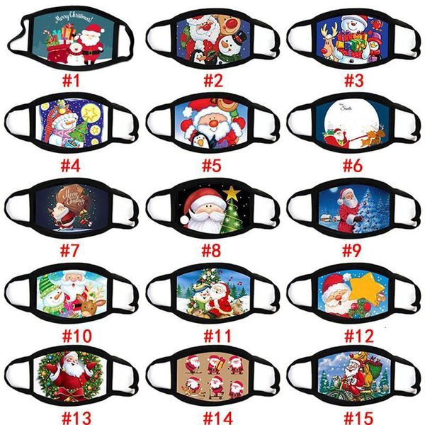 

factoryrowkchristmas face mask fashion creativity cartoons santa merry elk printing masks dust-proof reusable washable xmas mouth m