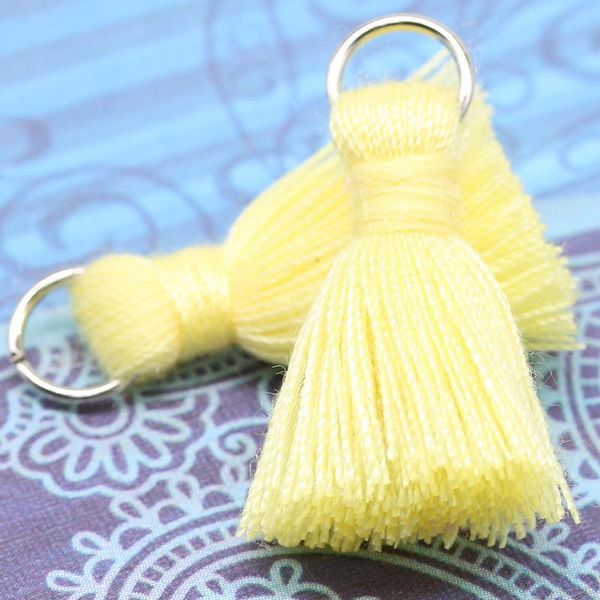 

30pcs 2.5cm mini steel ring tassels diy pendant jewelry curtain garments decorative accessories key bag pendant craft tassels h jllrlc