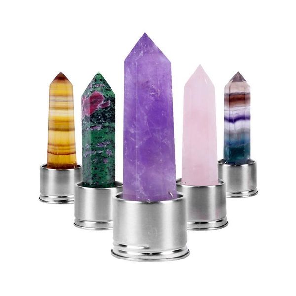 

natural quartz gemstone direct drinking glass cup crystal stone obelisk healing wand bottle accesso sqclsz