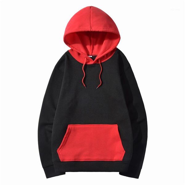 

quality brand men hoodie 2020 autumn male hip hop streetwear men pullover sweatshirts hoodies mens solid color hoodie clothing1, Black