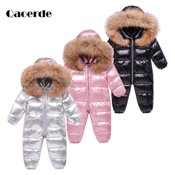 

2020 newborn baby winter clothes girls down coat boys rompers infant jumpsuit snowsuit for newborn children's climbing suit 0-3y lj2010, Blue