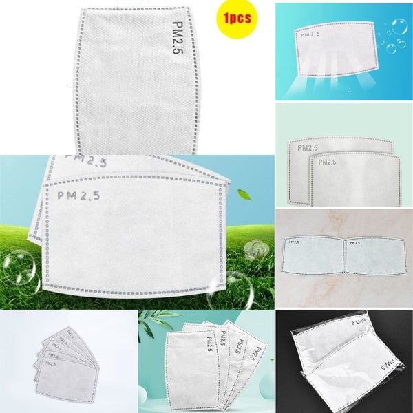 

carbon dhl pm2.5 shipnon-woven activate soft filter insert mask replaceable pad white for vsdl