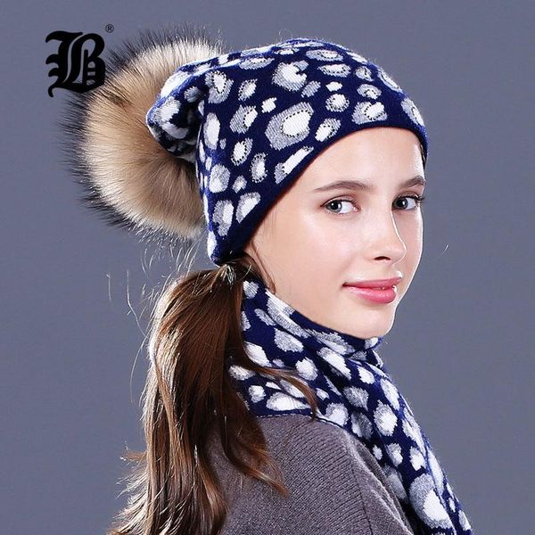 

flb] бренд мода женские шляпы шарф для зимой высокого качества стразы леди шапочки теплые осени ангора трикотажные колпачки flbmx17032 sqcb, Black;white