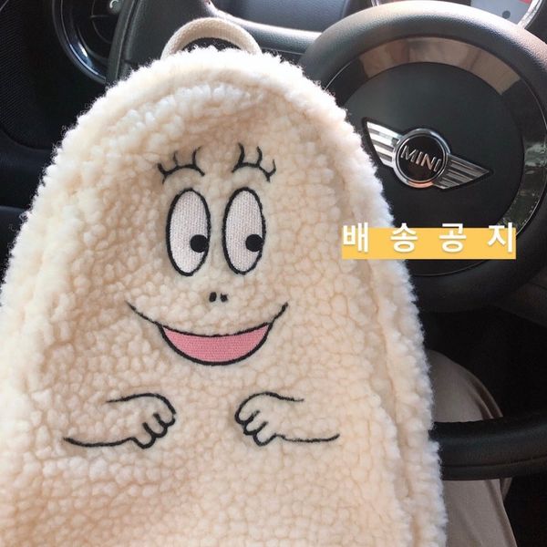 

children's backpack, kids' wool bag, kids' schoolbag in autumn and winter