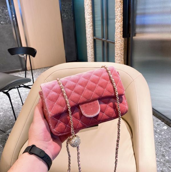 

2020 luxury handbags purses women plush cloth shoulder bag genuine leather with houndstooth fabric cross-body saddle handbag high quality