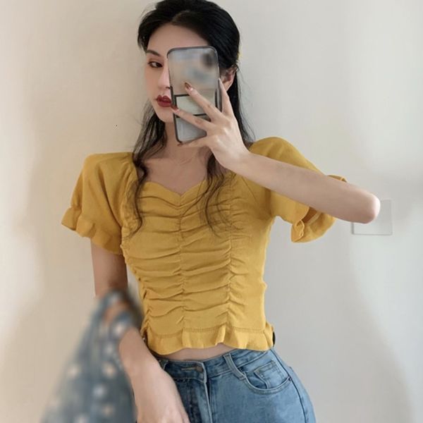 

women's t-shirt shortsleeve square collar fashion casual style summer tee for women, White