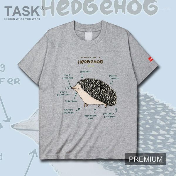 

men's t-shirts japanese funny analysis picture rural hedgehog cartoon pattern mens t shirt meeting tees clothing gyms clothes summe, White;black