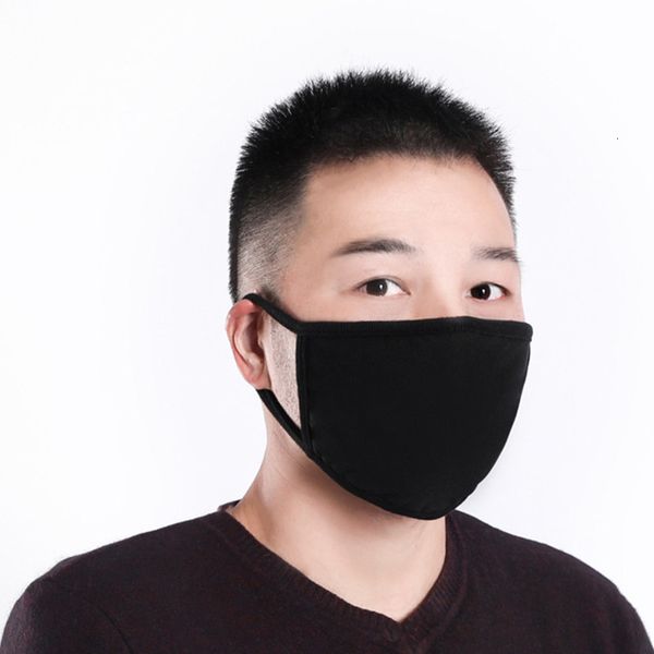 

washable black face cotton masks classic fashion reusable dustproof cloth mask for man woman protective products ow