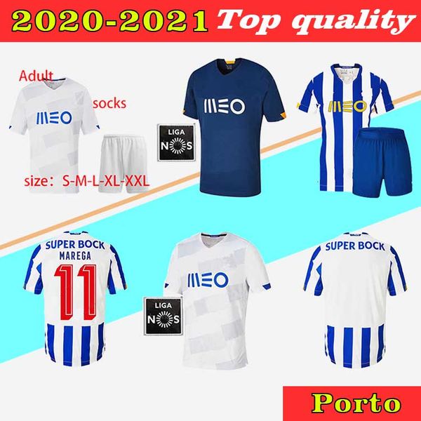 

new est20 21nakajima alex telles soccer jersey pepe aboubakar football jerseys2020 futebol clube men +kids kit uniforms, Black;yellow
