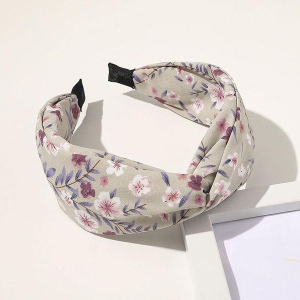 

мода top cross knot turban floral print hair hoop широкая боковая головка для волос девушки эластичные волос гордные волос оголовье бейзель