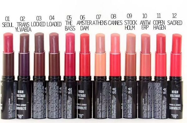 

new long-lasting waterproof matte lipsticks 0.16 oz.4.5g 12 colors 12pcs/lot