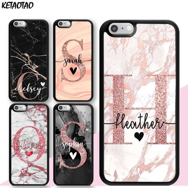 

qaketaotao - custom case with purple, initials, pink, gold, tpu, 5s, for vip, 6s, 7, 8 plus, x, xs, xr, 11, 12, mini pro maxlk