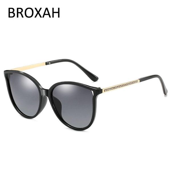 

polarized sunglasses women brand desinger retro black sun glasses female driving masculino, White;black
